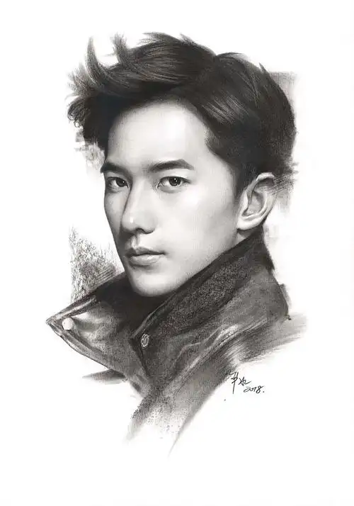 严冰明星素描合辑