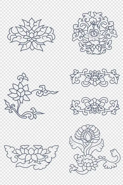 青花瓷器花纹图片-青花瓷器花纹素材下载-众图网