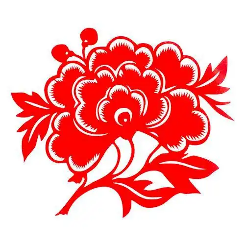 牡丹剪纸图案大全图片大全图片欣赏 手工剪纸图片大全简单-普车都