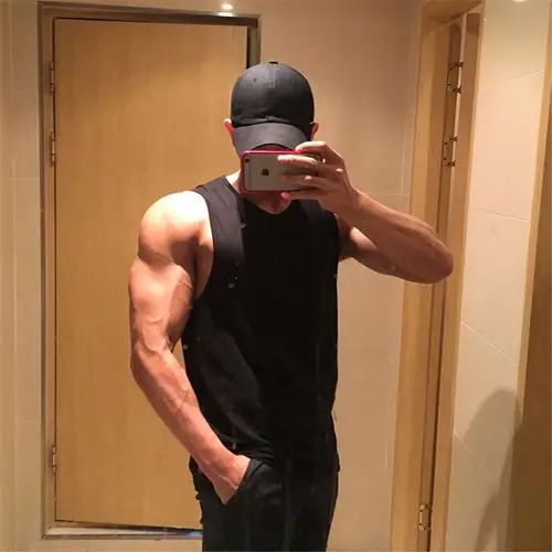 坎肩运动背心男士健美跑步健身训练速干透气无袖修身t恤 深灰色 m