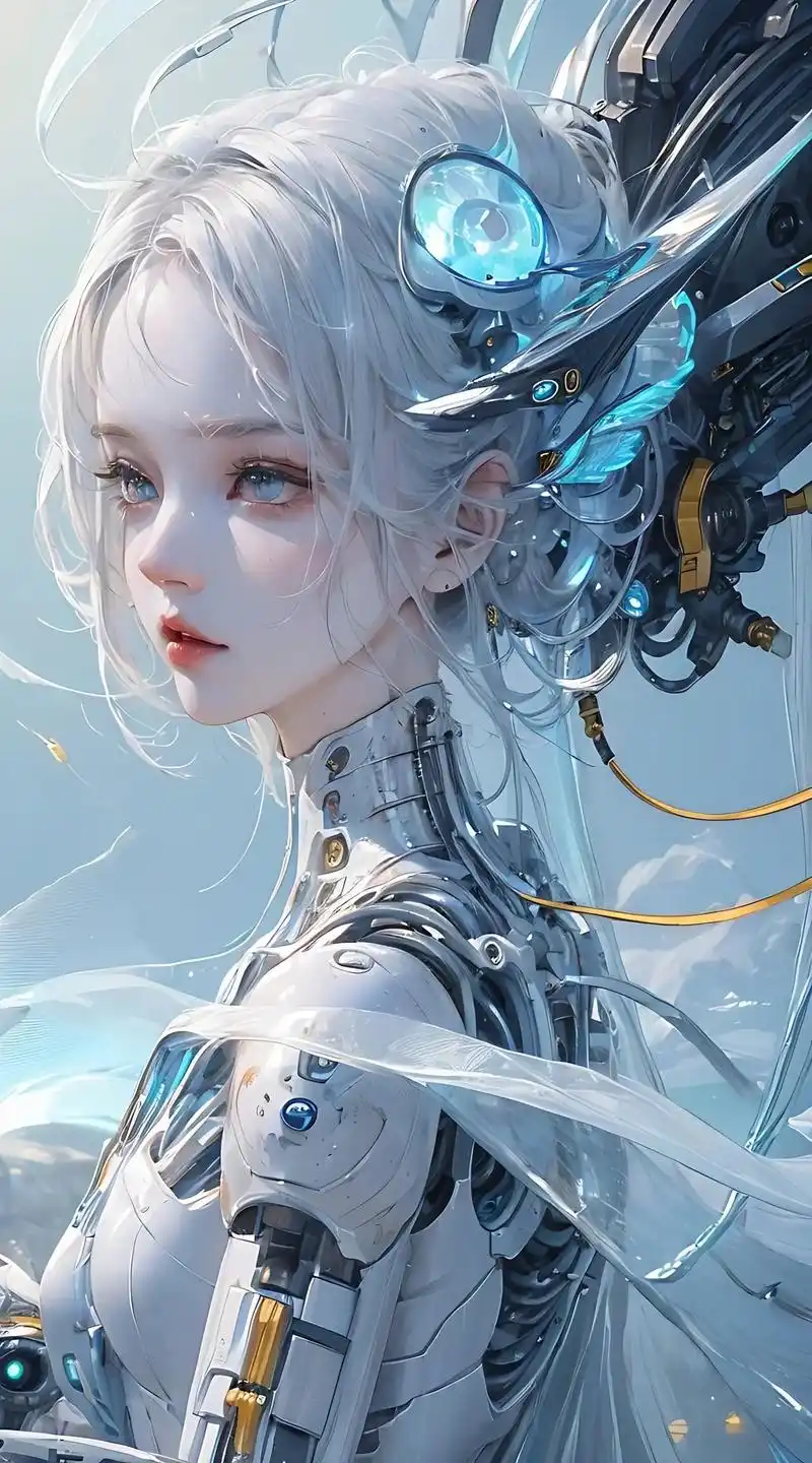机械姬|未来少女.#ai绘画 #欢迎取图 #机械之美 #女生 - 抖音
