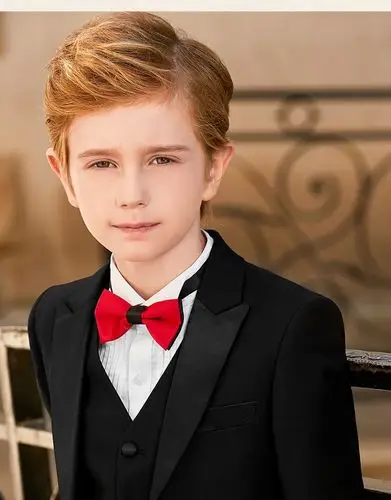 elpa儿童燕尾服男童礼服套装花童西服男主持人钢琴演出表演服小西装