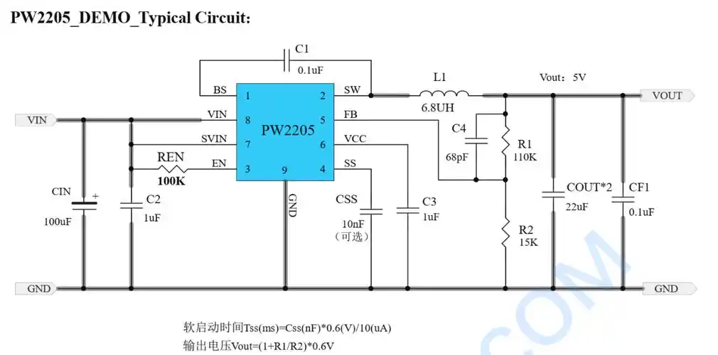 12v转5v降压芯片12v转33v稳压芯片电路图