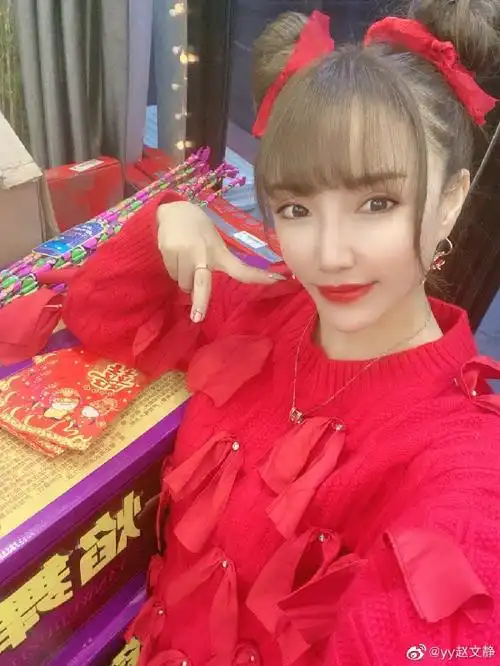 可爱包子头文静喜庆搭配送祝福