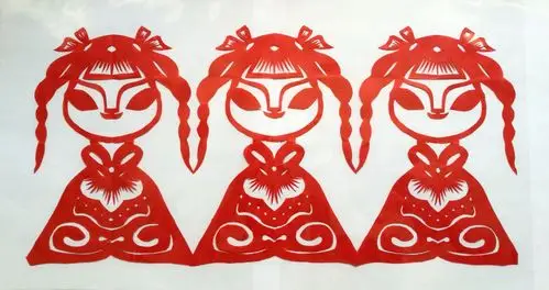 剪纸第三课--菊花与人物