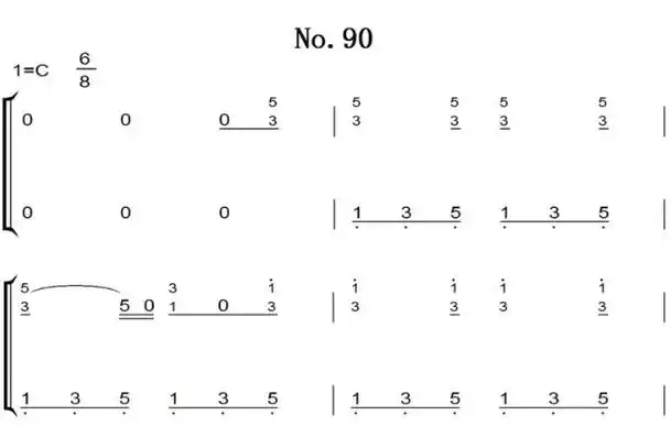 拜厄钢琴基础教程 第 no.