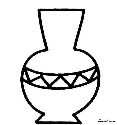 古老的陶罐简笔画