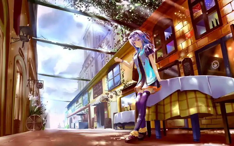 好看的动漫美女锁屏高清电脑壁纸