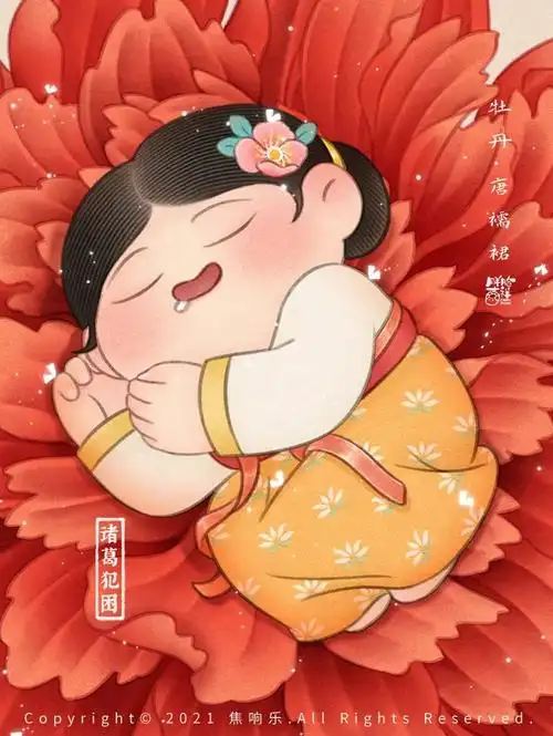 把周迅千寻画成150斤的古风圆脸美人被人民日报点赞又傻又萌的胖美人