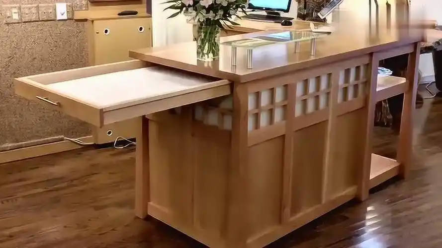 高级木工师傅用纯木块打造吧台,放家里高档感十足,太有特色了