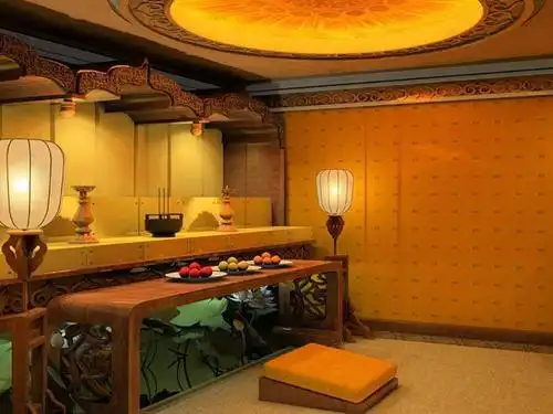 家庭佛堂禅堂装修设计_仿古佛堂案例_北京金唐中饰