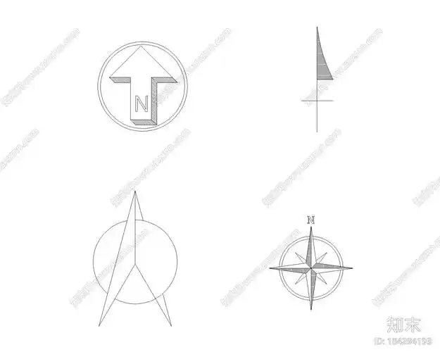 指北针(11)施工图下载【id:184294193】