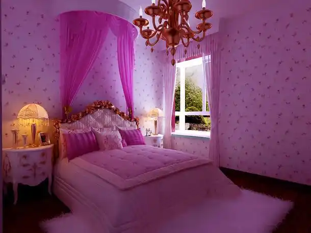 颜色是神奇的手——客厅复古黑与白 卧室温馨粉红色