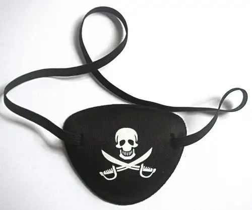 eva海盗眼罩独眼龙骷髅万圣节玩具眼罩治疗弱视纠正训练康复近视