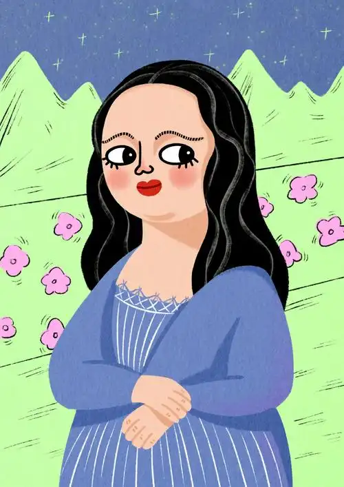 名画转插画 | 双下巴系列