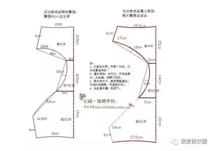 男女各种各样的内裤裁剪图