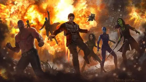 银河护卫队2,漫威艺术图片 iphone 壁纸