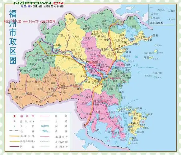 急求福州区域划分图