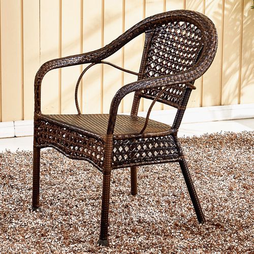 靠背椅单人藤椅家用滕编扶手椅子户外餐椅阳台休闲座椅藤椅子