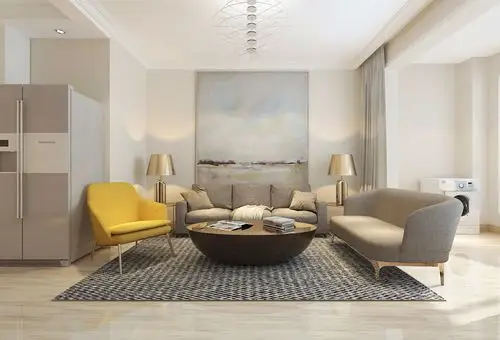 简约风格强调功能性设计,线条简约流畅,色彩对比强烈,这是现代风格