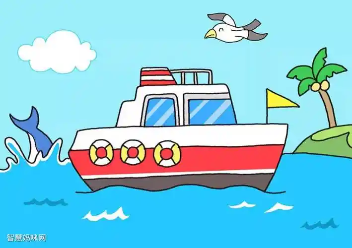 游艇简笔画怎么画