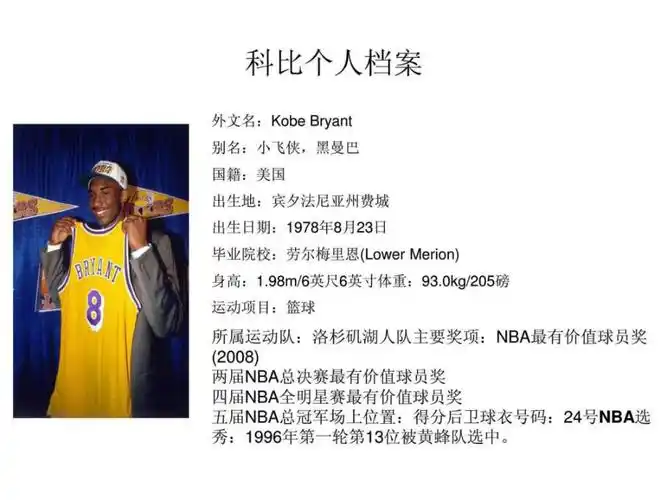 科比布莱恩特ppt