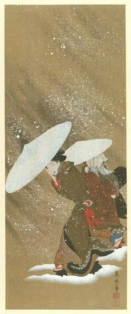 日本浮世绘另一种审美角度很像中国的版画风格