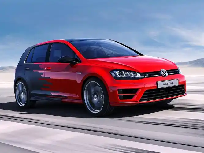 大众高尔夫r概念红色汽车速度 壁纸 - 1600x1200