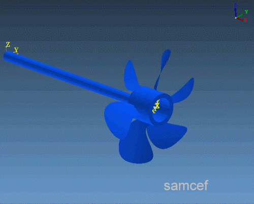 samcef螺旋桨传动建模