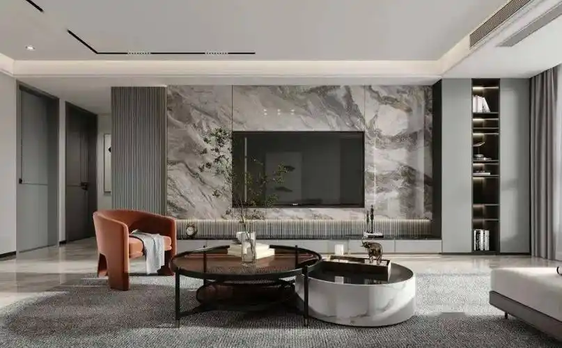 60款石材电视背景墙轻松打造高颜值客厅