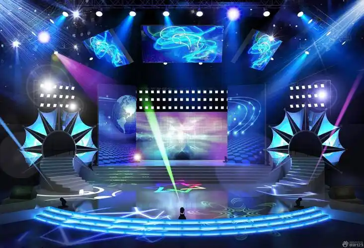 最新混搭风格舞台灯光设计效果图片