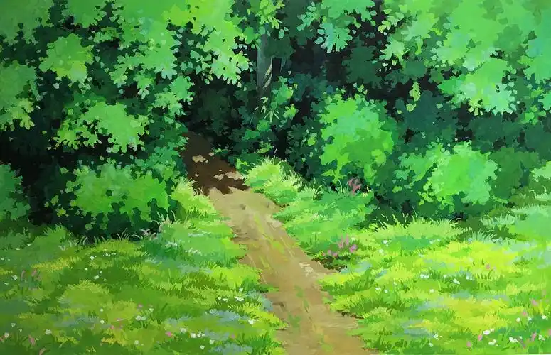 临摹作品纯艺术绘画宫崎骏不透明水彩手绘,家乡风景428南宝山高师水彩