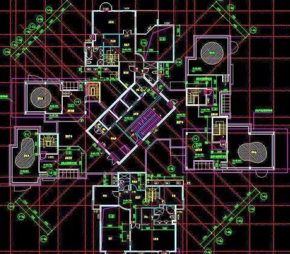黄埔雅苑住宅楼屋顶层平面