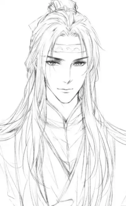 的简笔画素描步骤图铅笔画漫画人物手绘简笔画素描简笔画古风人物集