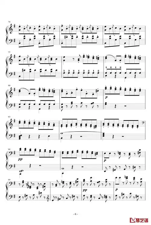 谐谑曲钢琴谱-op.16 no.2-门德尔松6