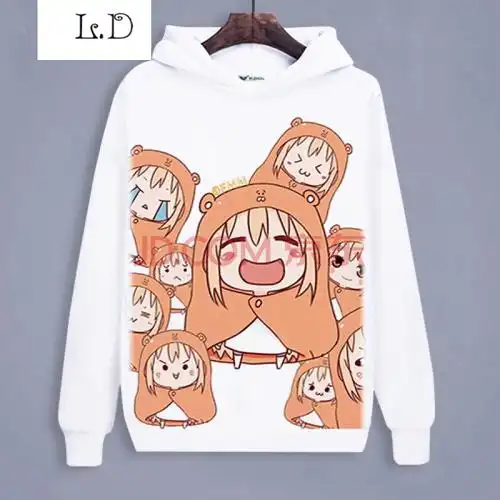 干物妹小埋卫衣 二次元动漫周边衣服男女秋冬加绒加厚连帽外套 【1】