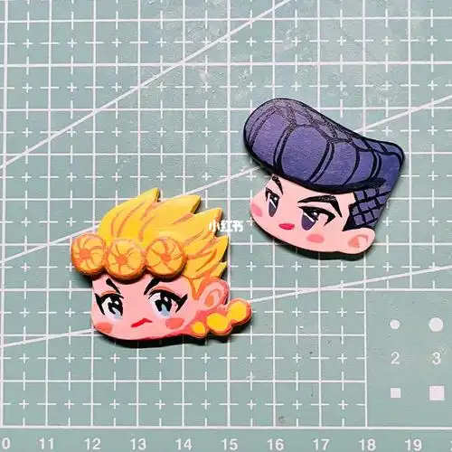 jojo  #石塑粘土按照盖子大小做的小徽章7215安慕希草莓味儿的