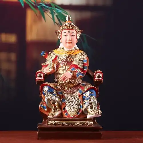 神像华光大帝居家供奉保平平安摆件三眼灵光摆件