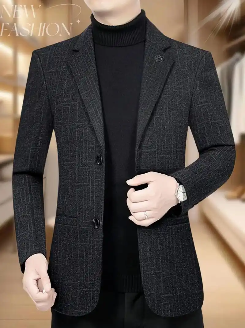 男士修身西服.男神们,这款皮尔卡丹高品质休闲商务高挡西服,采 - 抖音