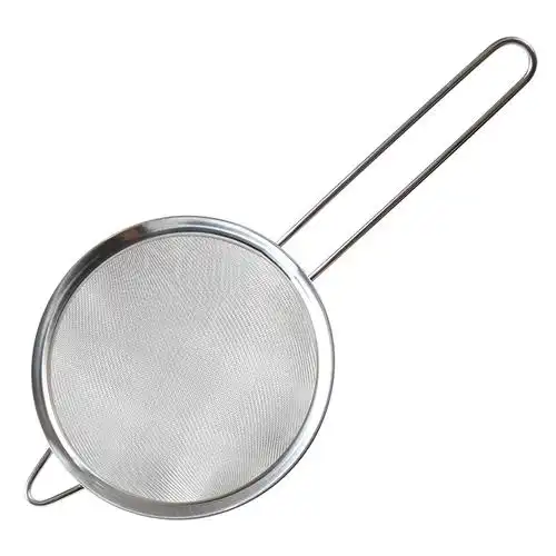 不锈钢豆浆果汁过滤网筛面粉细漏网超密家用隔渣小漏勺厨房大捞勺