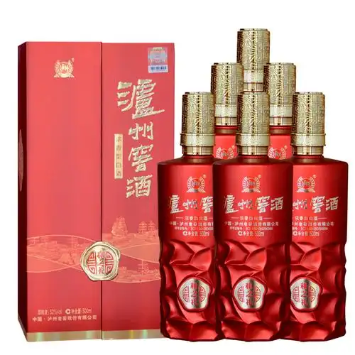 泸州老窖窖酒和之礼老窖原浆52度宝石红500ml2