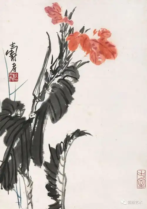 红妆翠袖名家笔下的美人蕉