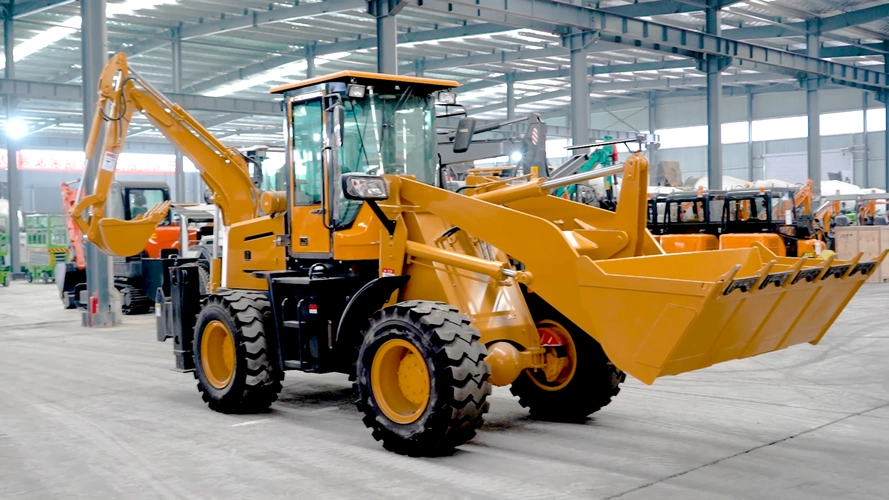 中国顶级廉价反铲装载机小型拖拉机,带反铲和前装载机出售