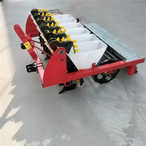 6行大蒜播种机蒜瓣种植机宏晨农用汽油种蒜机