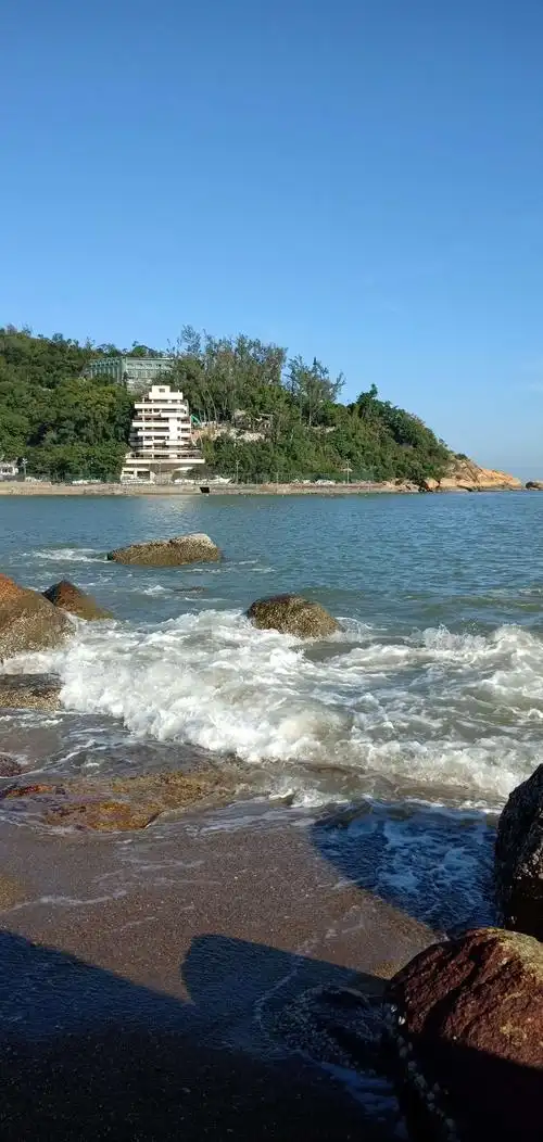 澳门(竹湾)海滩从日出至下午全景一天游,景色迷人,留而忘返