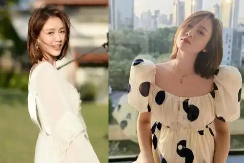 依然拥有少女感!陈乔恩晒夏日美照,波点裙配栗色短发美成小公主