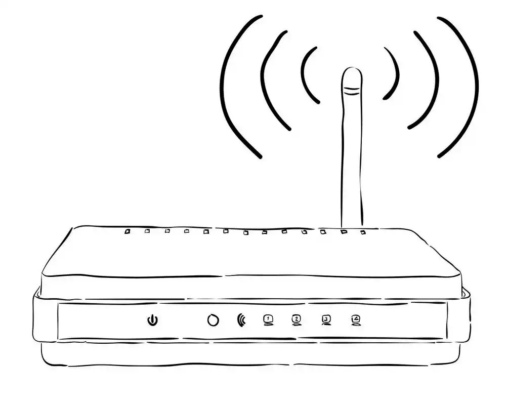 无线路由器,在白色背景上的无线路由器