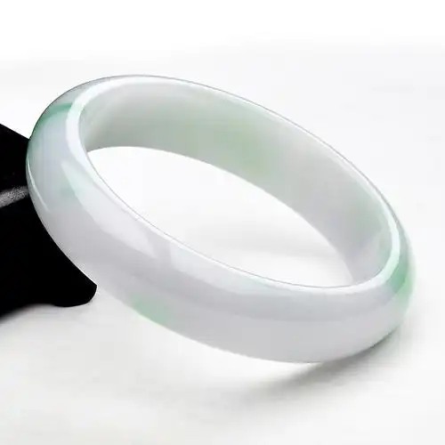 手镯印象s21827翡翠白底青天天然玉手女款玉镯手饰