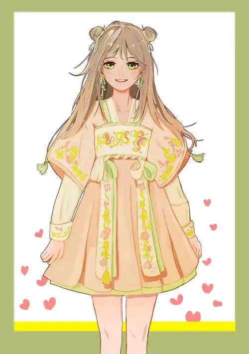 插画-古风少女人设