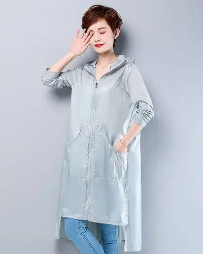 中长款防晒衣女